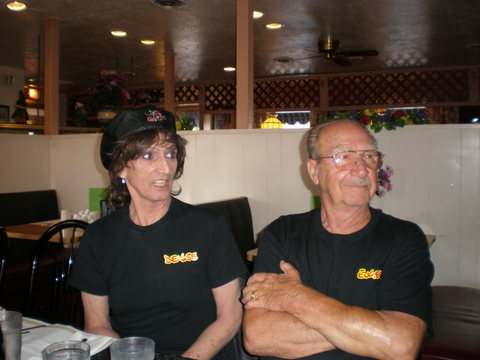 Gene and I at group breakfast